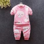 cartoon flannel suits kids girls soft sleepwear outfits ali kids store