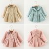 Baby Girls Cute Trench Coat Pink/Green/Khaki Cotton Long Jackets ali kids store