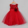 Fancy Party Wear Floral Glittering Princesses Frock - Image 2