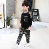 Baby boy winter 2 piece thick cotton shirt, trouser -ali kids store - Image 2